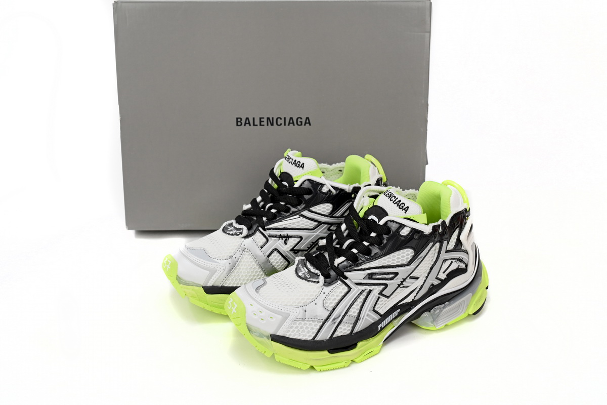 Balenciaga Runner Black White and Yellow 677402 W3RBP 1093