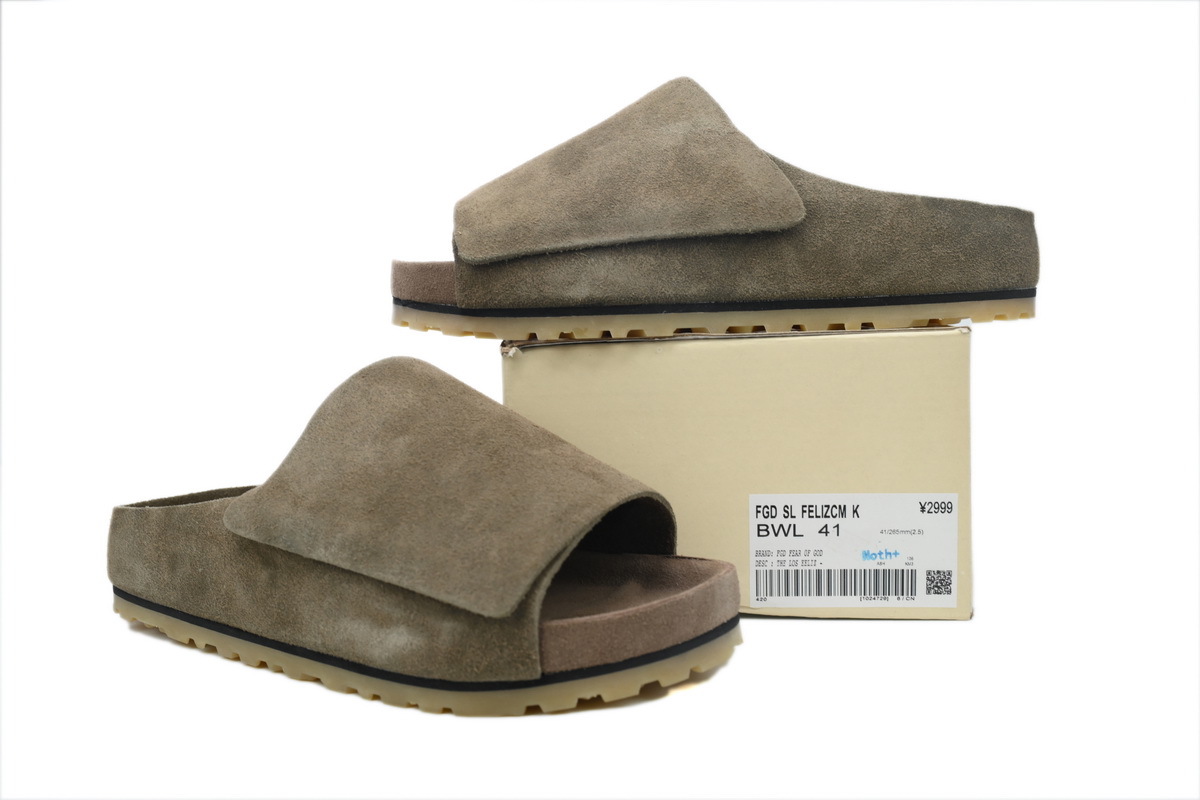 Birkenstock Los Feliz Suede Fear Of God Dark Brown