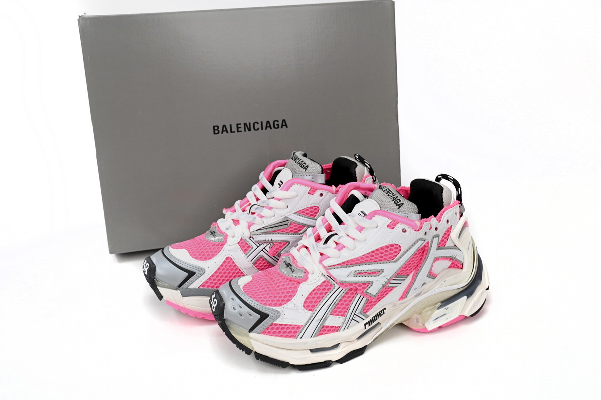 Balenciaga Runner White Pink Powder 677402 W3RBN 9155