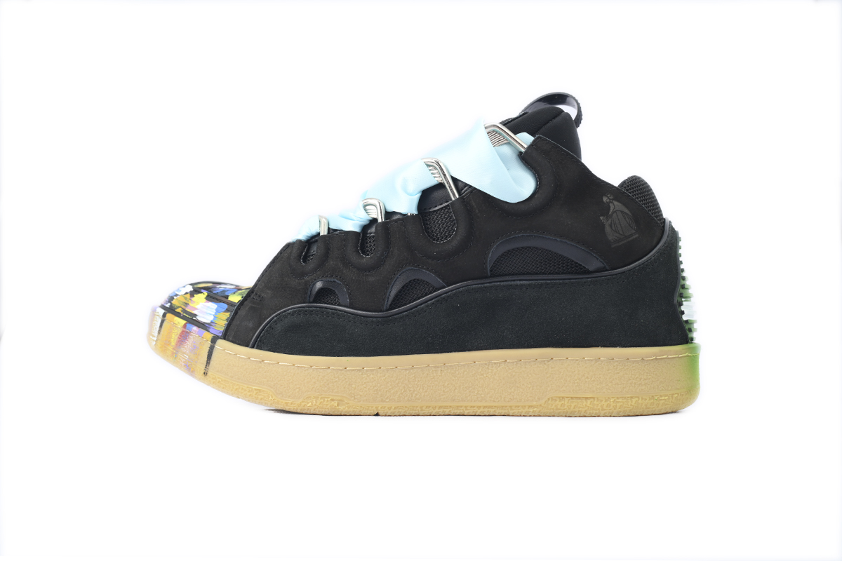 Gallery Dept. x Lanvin Curb Sneakers Paint Drip Black