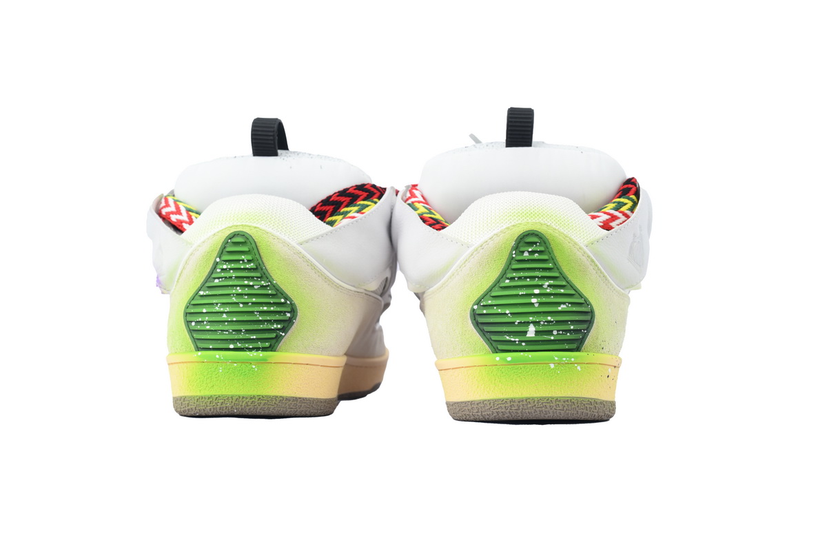 Lanvin Leather Curb Gallery Dept White FM-SKRK11-DRGD-E21