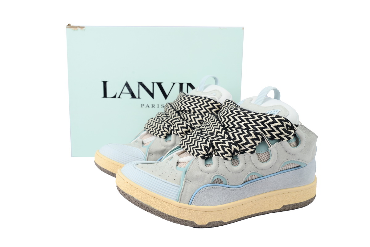 Lanvin Leather Curb Light Blue Gum