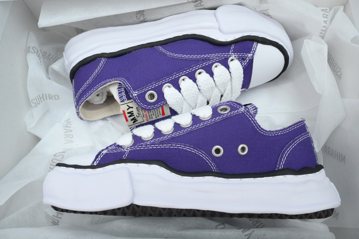 Maison Mihara Yasuhiro Peterson OG Sole Canvas Low Purple