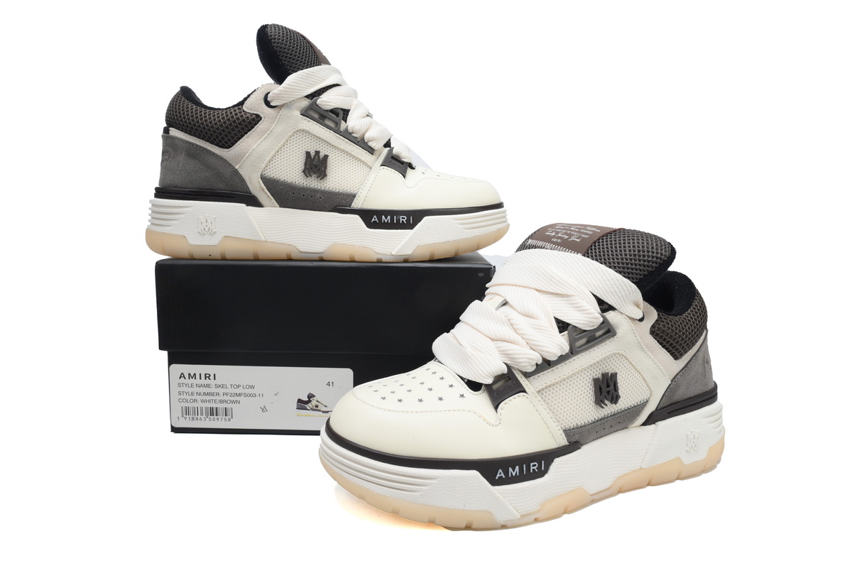 AMIRI MA-1 Leather Black Grey