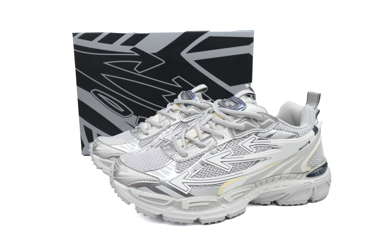 OFF-WHITE Be Right Back Gray Silver OMIA295C99FAB0010972