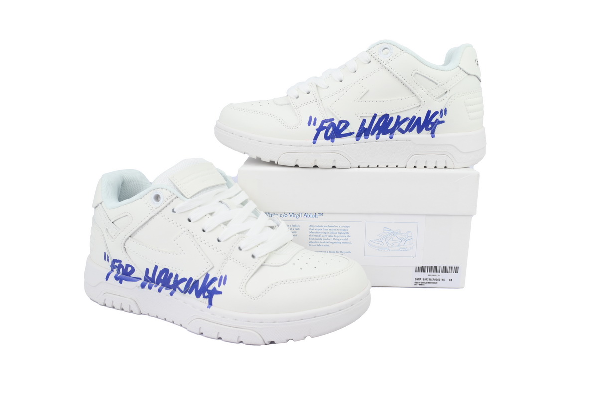 OFF-WHITE Out Of Office White and Blue Letters OMIA189F 24LEA006 0145