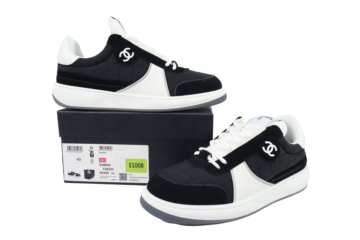 Ch*el Sneaker White Black