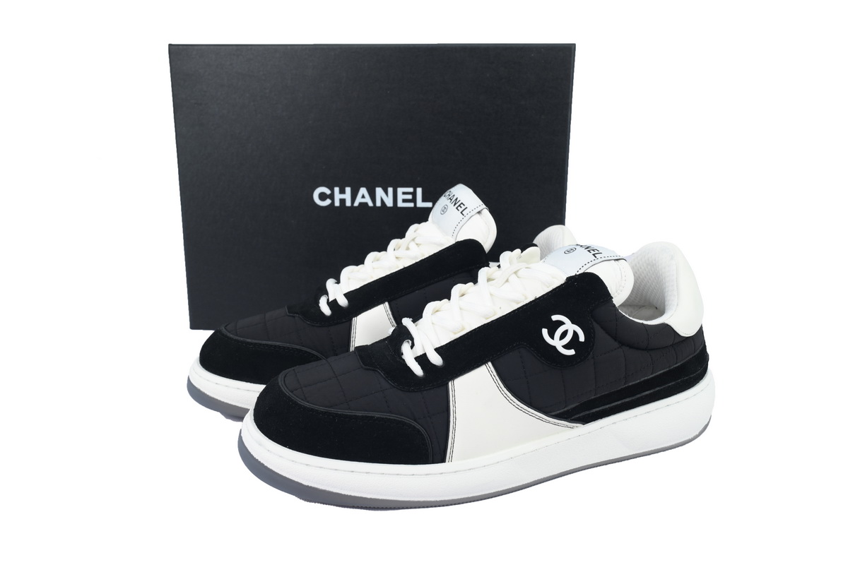 Ch*el Sneaker White Black
