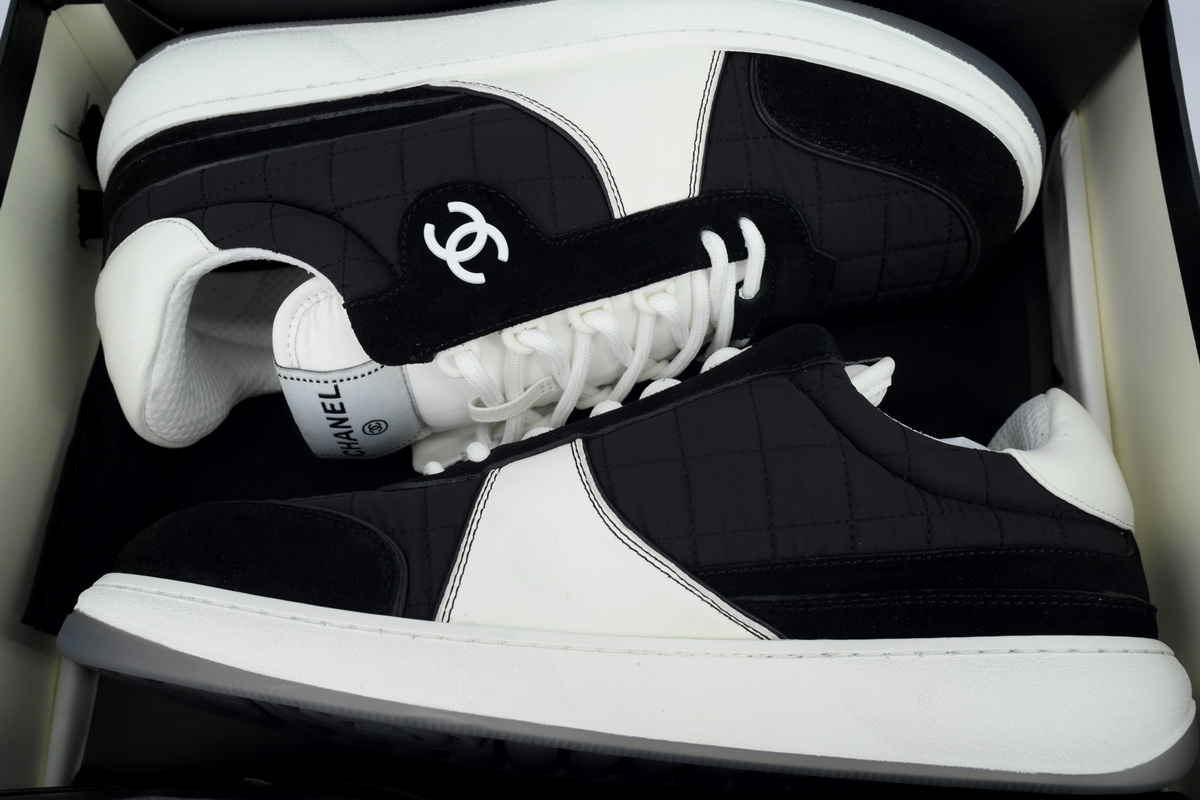 Ch*el Sneaker White Black