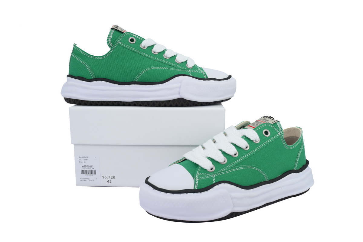Maison Mihara Yasuhiro Peterson OG Sole Canvas Low Green