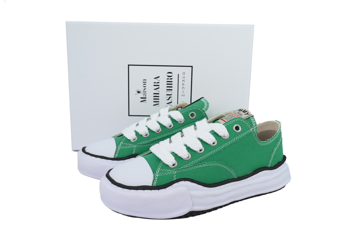 Maison Mihara Yasuhiro Peterson OG Sole Canvas Low Green
