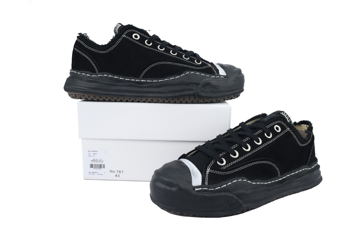 Maison Mihara Yasuhiro Peterson OG Sole Canvas Low Black Grey White