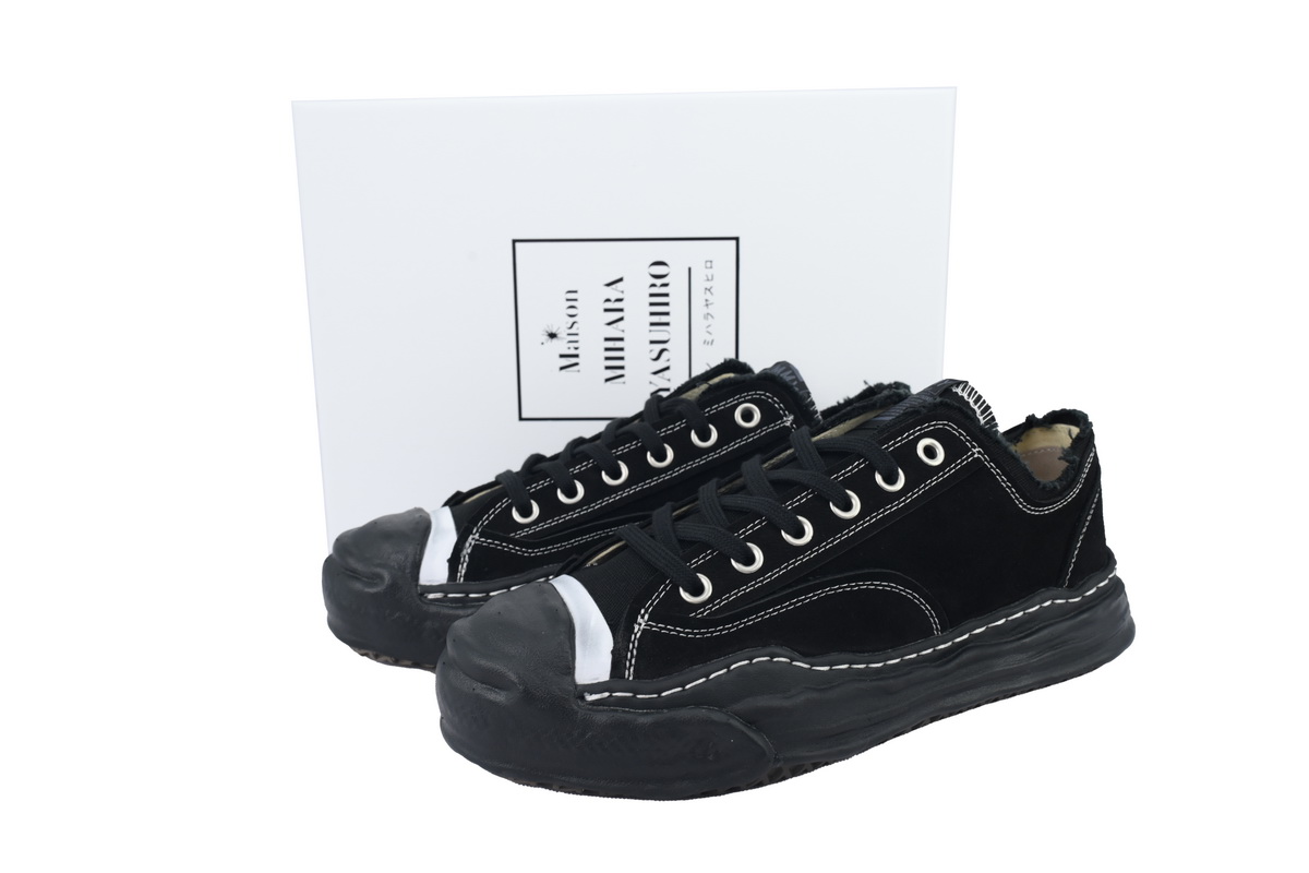 Maison Mihara Yasuhiro Peterson OG Sole Canvas Low Black Grey White