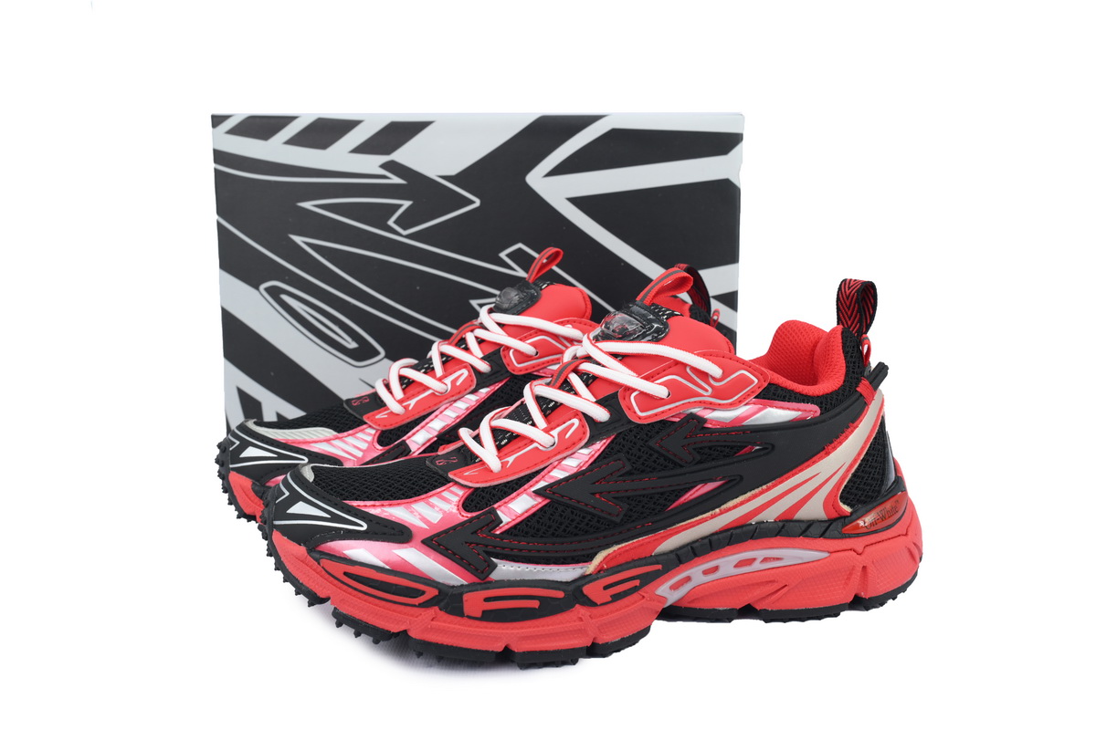 OFF-WHITE Out Of Office Black Red OMIA295V24 FAB00 11025