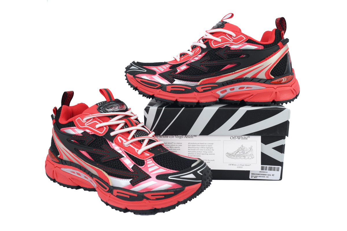 OFF-WHITE Out Of Office Black Red OMIA295V24 FAB00 11025