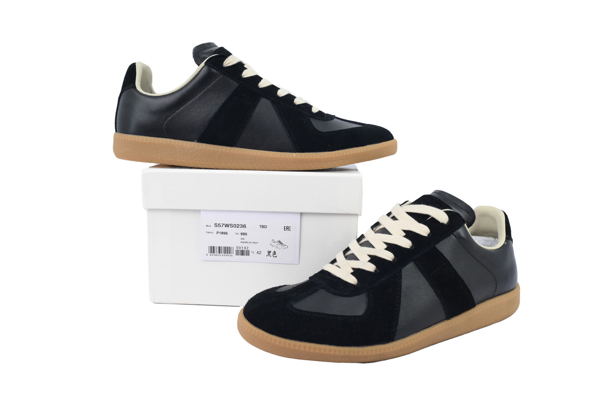 Maison Margiela Replica German Army Trainer (GATs) Black Gum