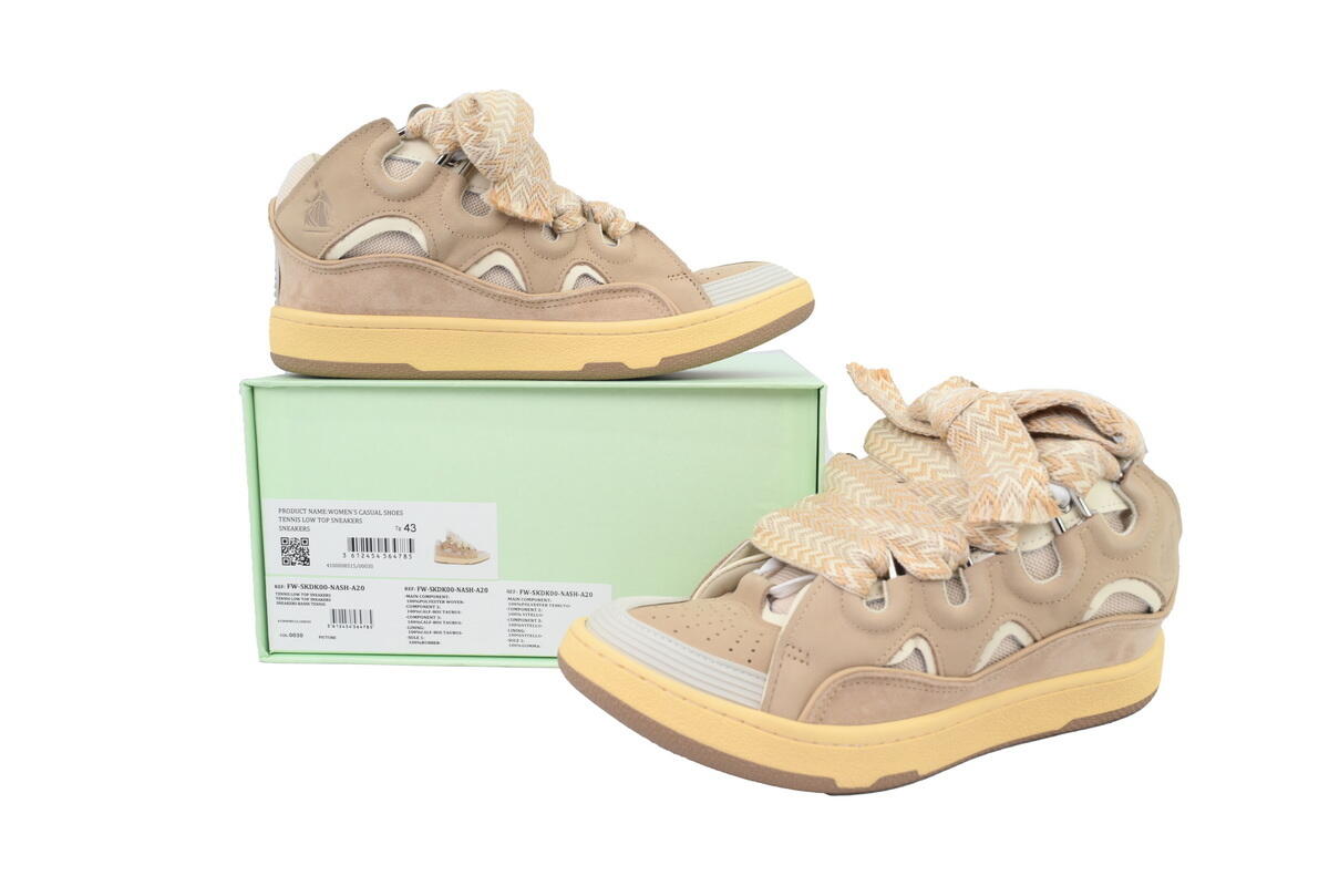 Lanvin Curb Sneakers Nude