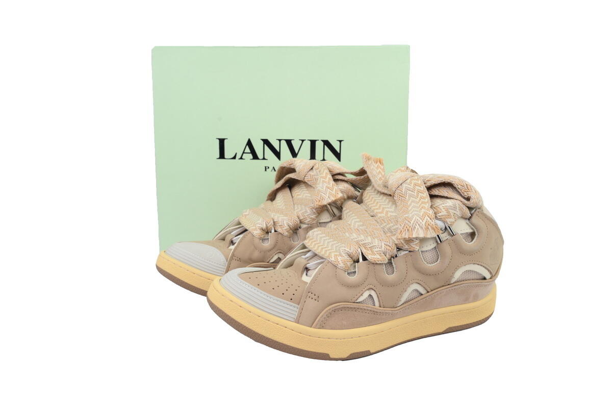 Lanvin Curb Sneakers Nude