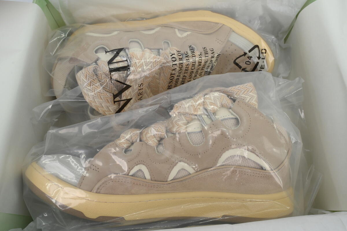 Lanvin Curb Sneakers Nude