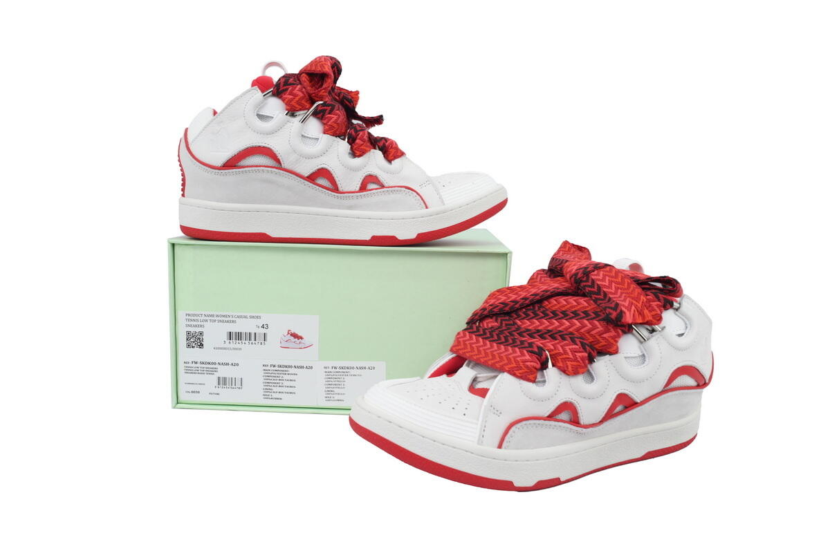 Lanvin Curb Sneakers Red