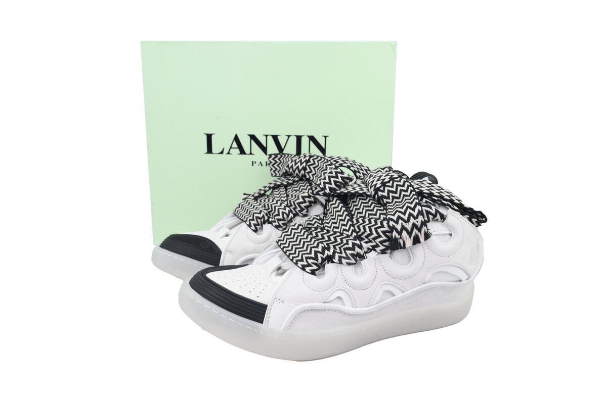 Lanvin Curb Sneakers White Transparent