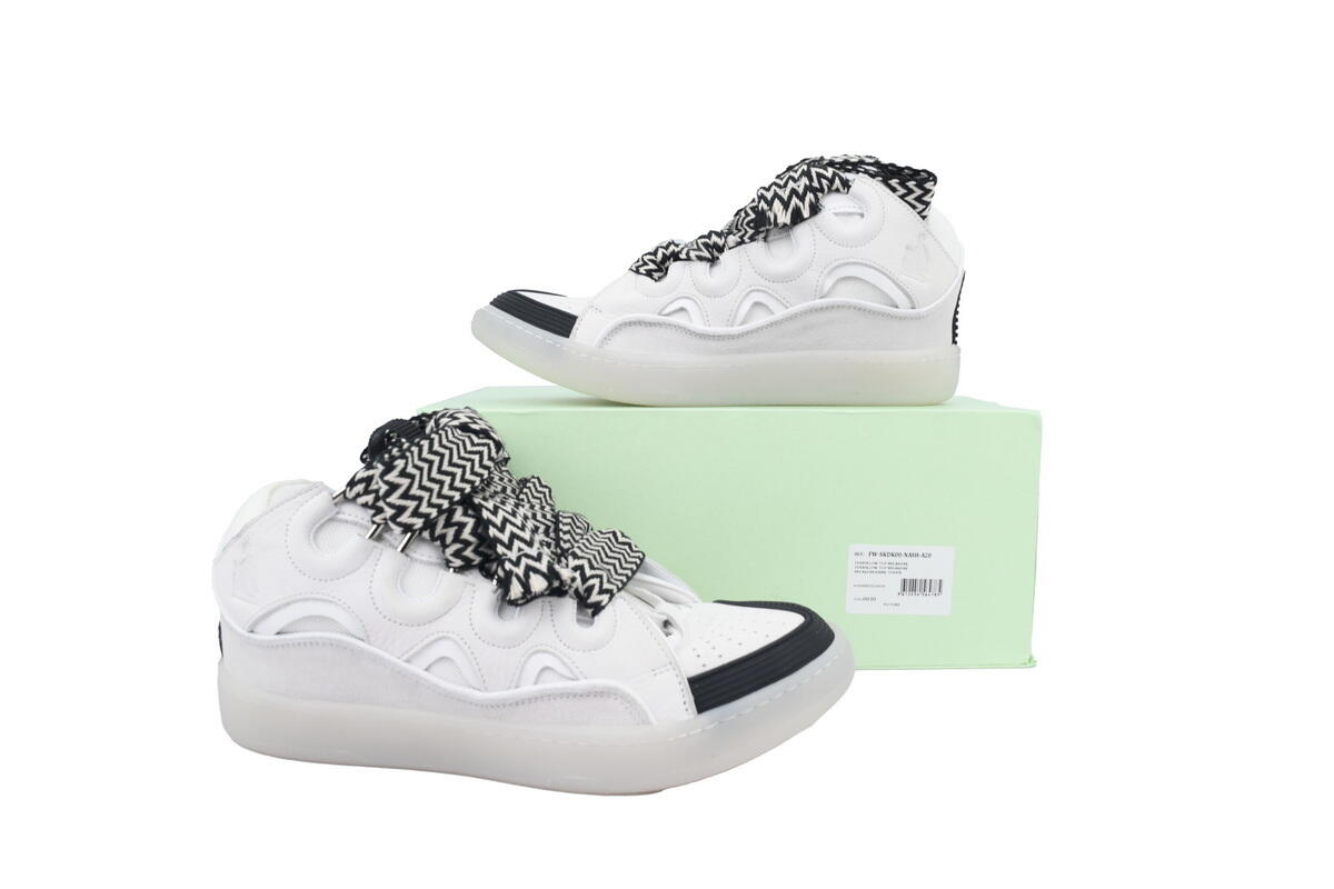 Lanvin Curb Sneakers White Transparent