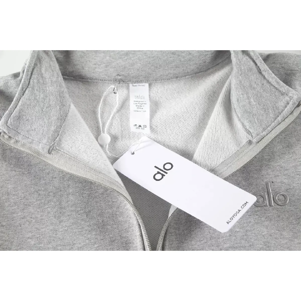 Alo Yoga Accolade 1/4 Zip Pullover Grey