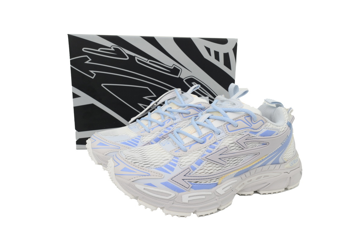 OFF-WHITE Out Of Office OOO Low Tops Blue OMIA295F24 FAB00 10039