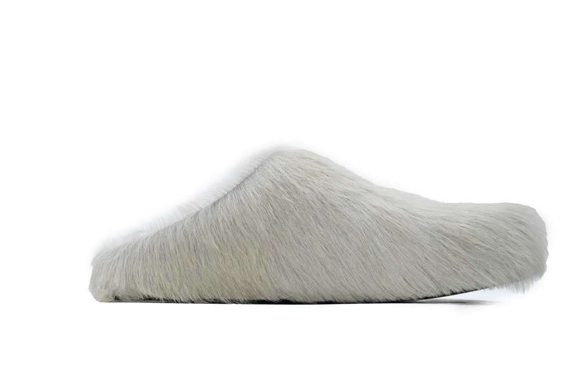 Marni Furry Slide Grey